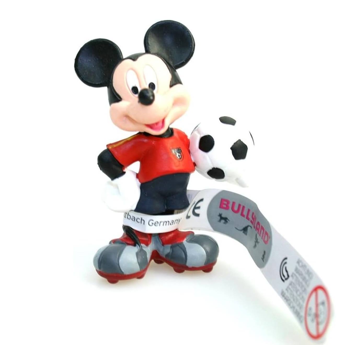Figurine Mickey Footballeur Espagnol Rouge
