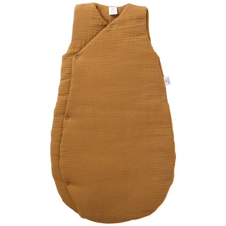 Bb&Co - Gigoteuse Forme Kimono Double Gaze Havane (0-6 Mois) Ocre
