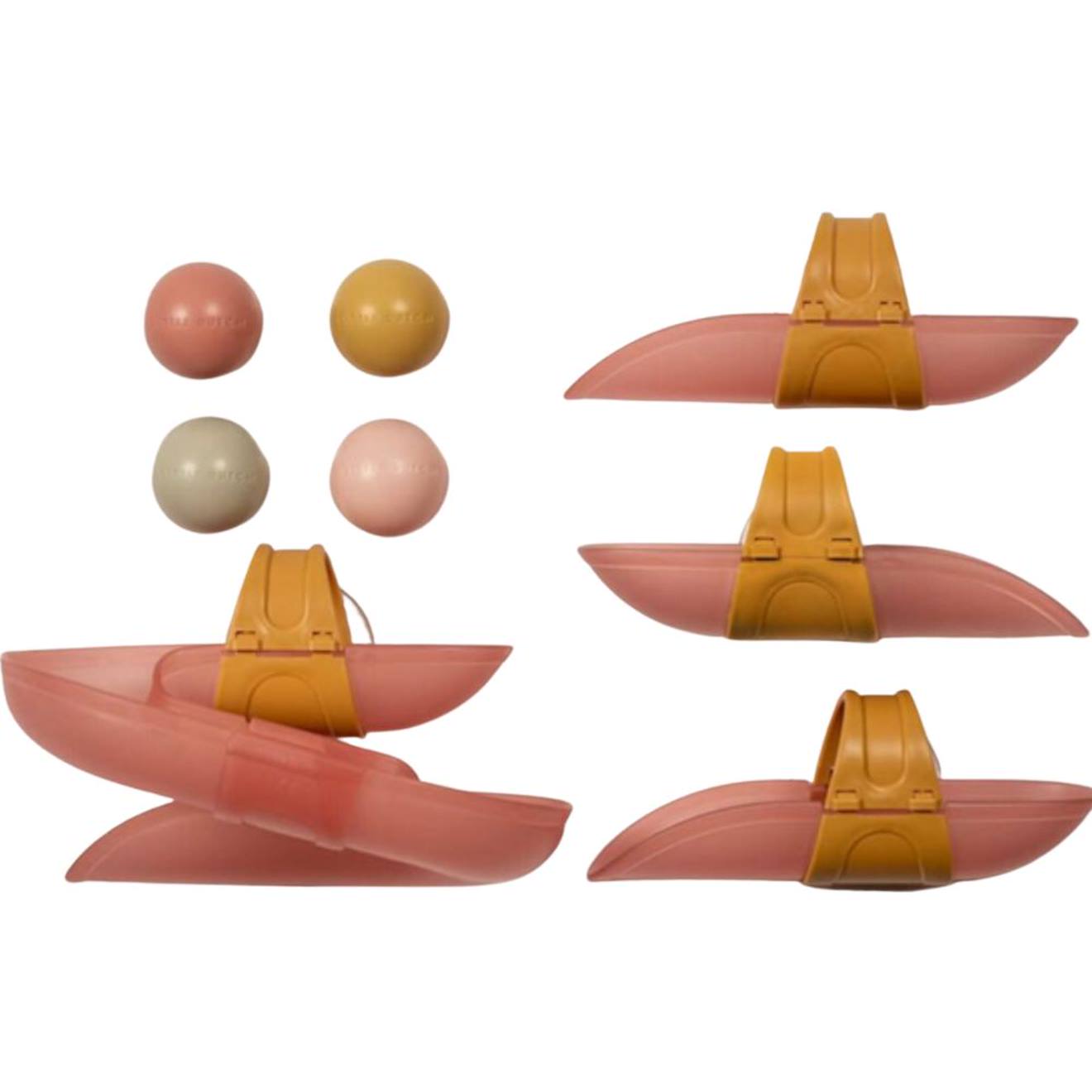 Circuit De Bain Avec Balles Rose, Doré