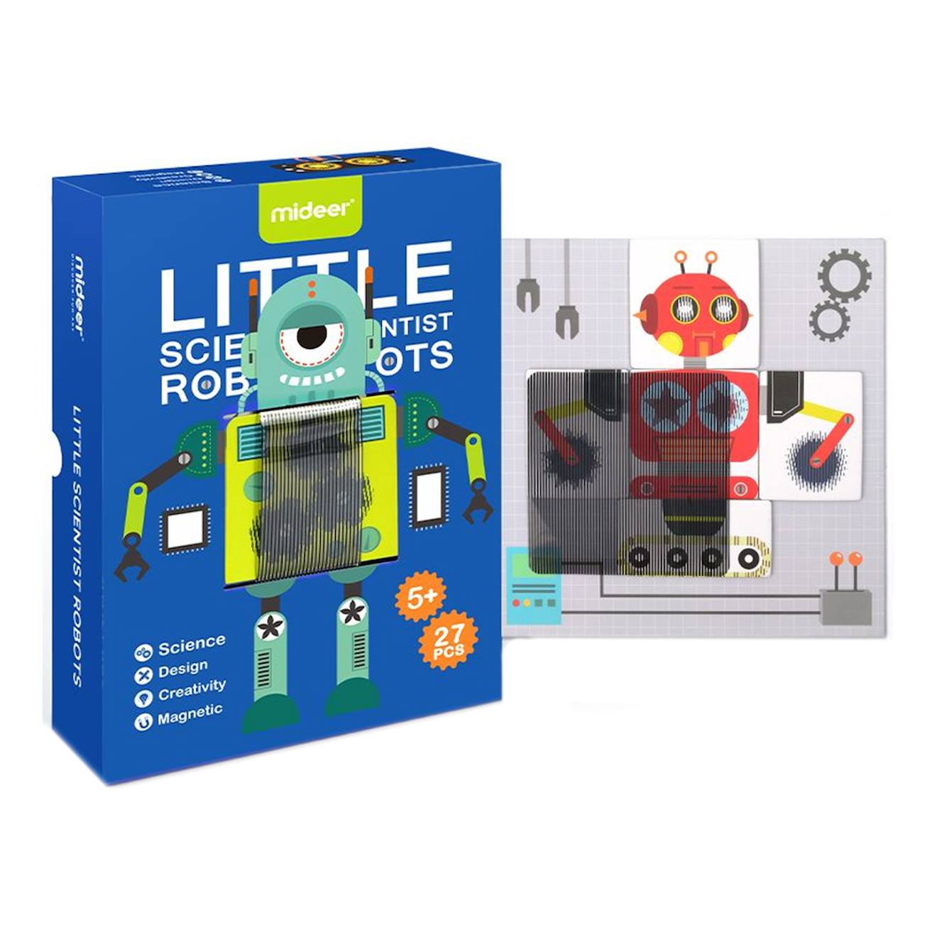 Jeu D'animation 3d Robot Magnétique Rouge