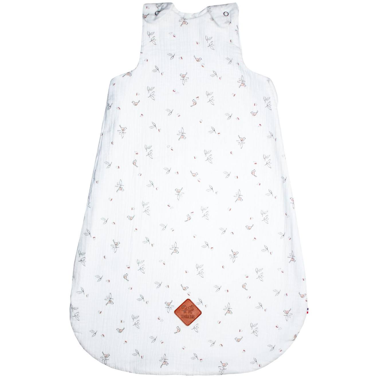 Gigoteuse D'été Tog 0,5 En Gaze De Coton Melody Melody, Blanc Imprimé Minimali