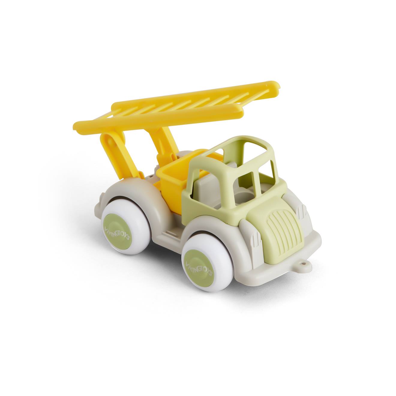 Eco Camion De Pompiers Avec Échelle 25 Cm Vert