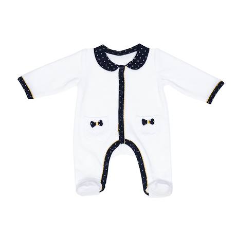 Bébé-Pyjama bébé à manches longues en velours - hello