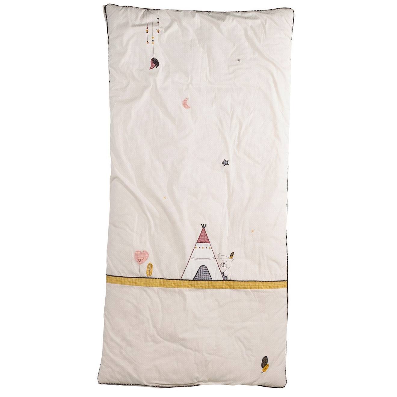 Edredon Pour Lit En Coton - Timouki Beige
