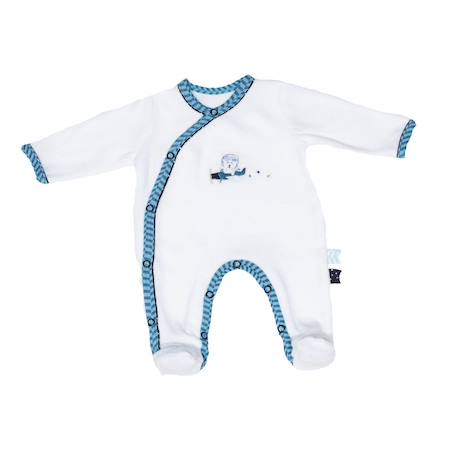 Bébé-Pyjama bébé à manches longues en velours - lazare