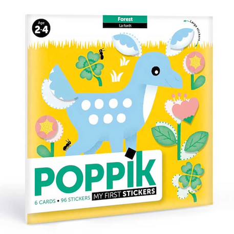 Poppik - Cartes Et Gommettes Créatives Dans La Forêt Multi-coloured