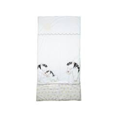 Linge de maison et décoration-Linge de lit enfant-Edredon lit bébé en coton - pluche et pompon