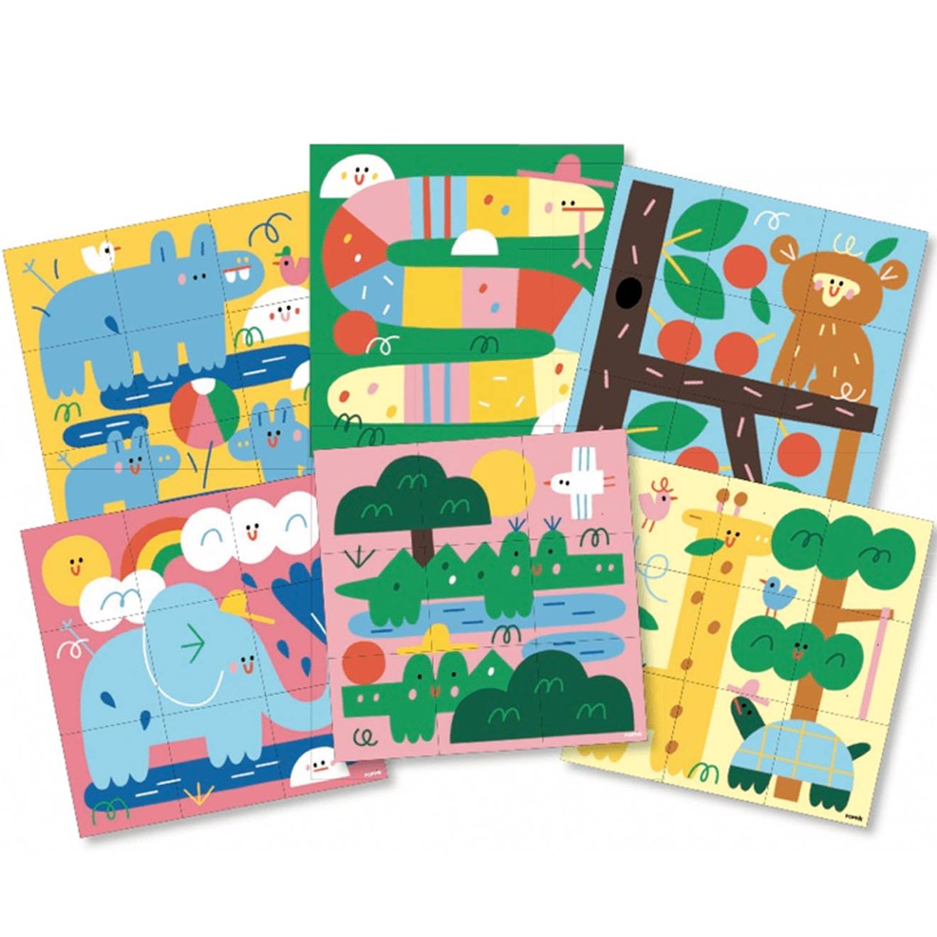Cartes Et Gommettes Créatives Les Animaux Multi-coloured (Poppik) - Image 1