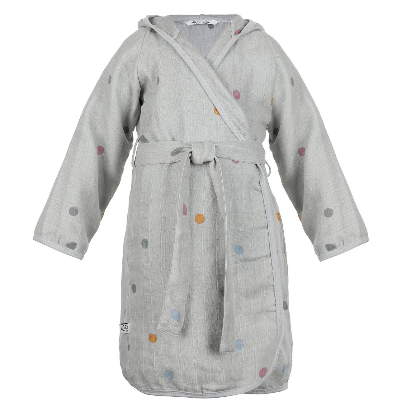 Peignoir Enfant Gris Clair