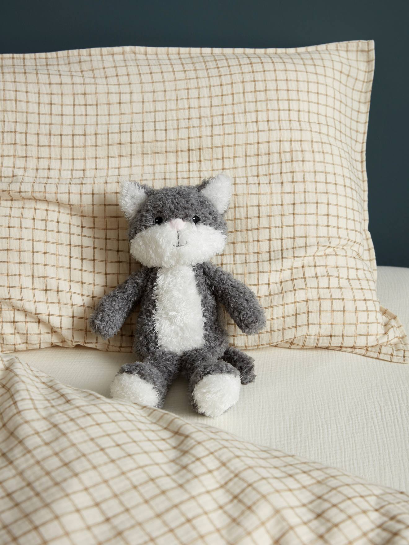 Peluche Chat Gris
