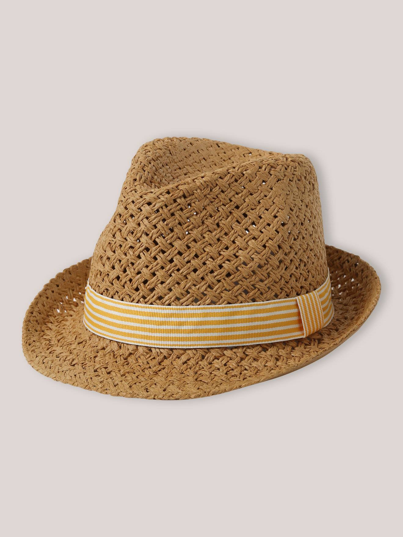 Chapeau En Paille Enfant Ecru
