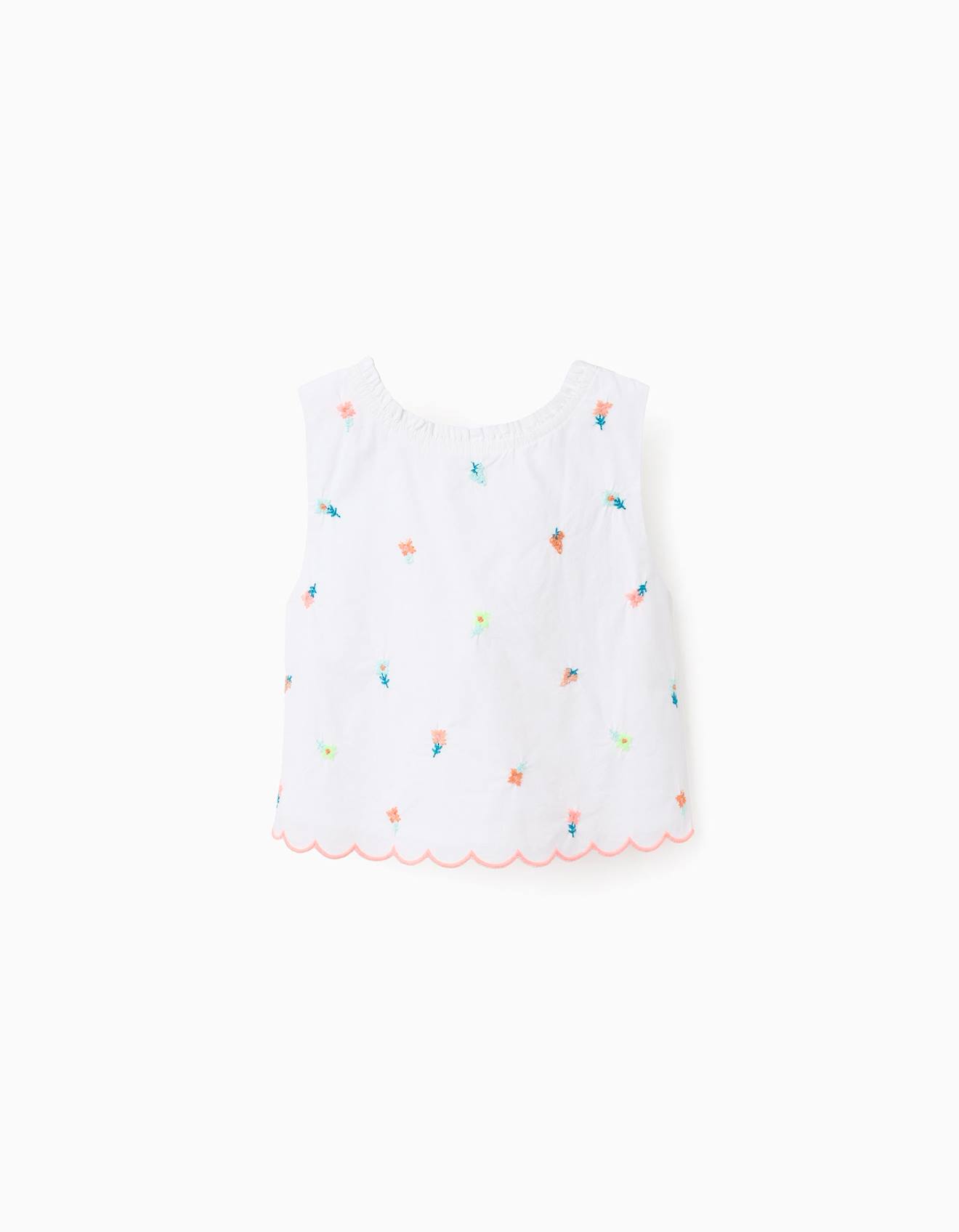 Top Avec Broderies De Fleurs Brothers & Sisters Blanc