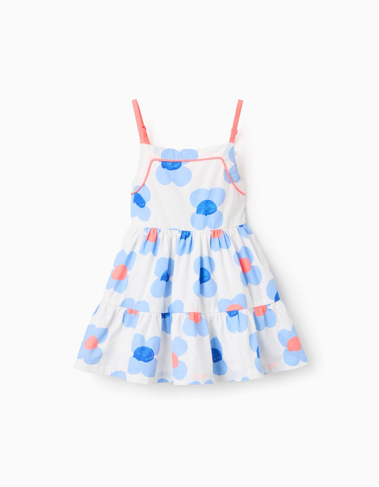 Robe Florale En Coton Blanc
