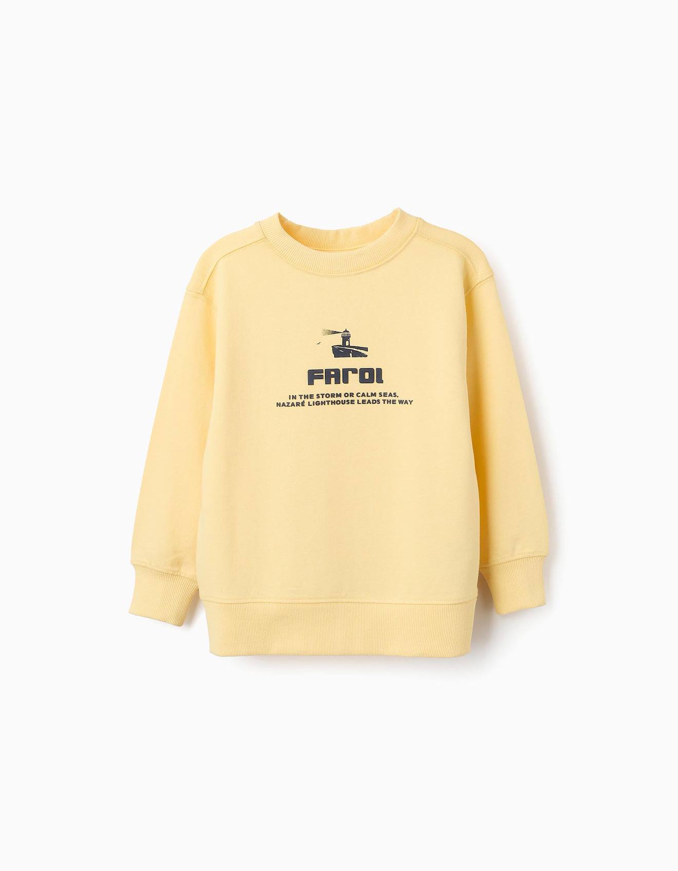 Sweat Avec Imprimé Jaune Clair