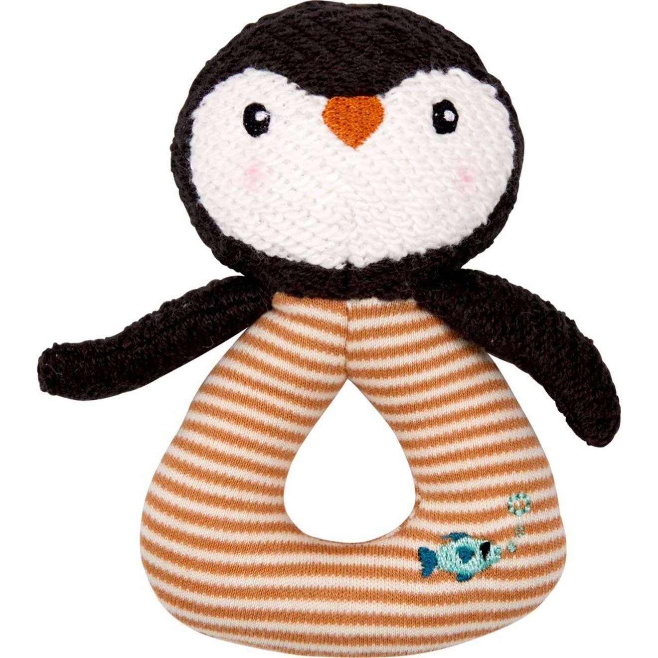 Hochet Anneau Pingouin Little Wonder Multicolore