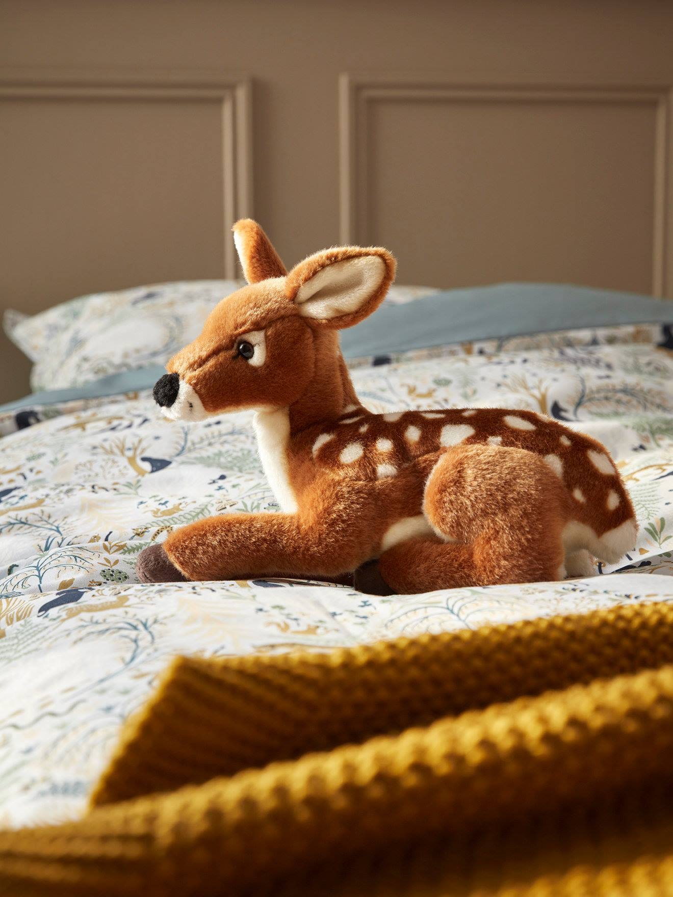 Peluche Faon 1482 Marron Moyen Bicolor