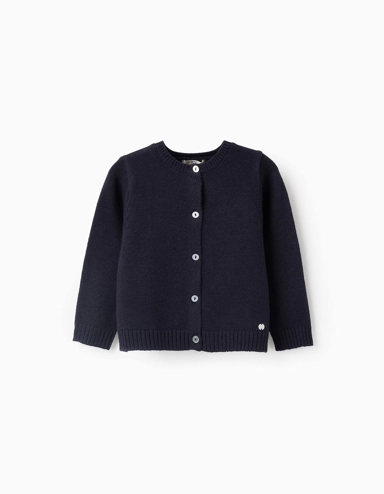 Gilet En Maille Bleu Foncé