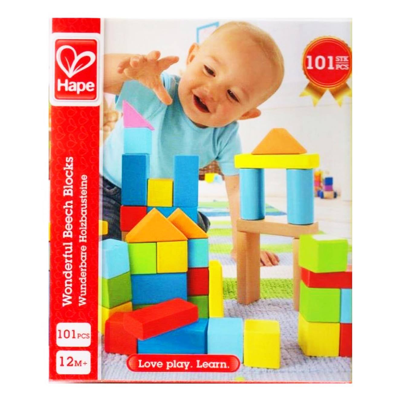 Set De Blocs De Bois Colorés, 101 Pièces. Multicolore