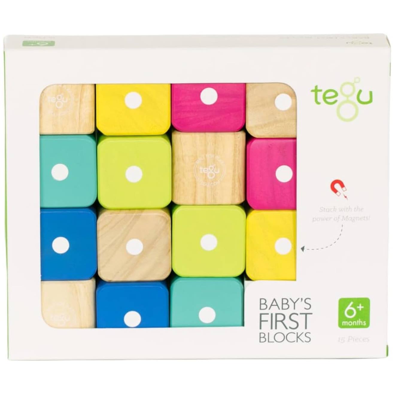 Mes Premiers Cubes Magnétiques 15 Pcs Blanc
