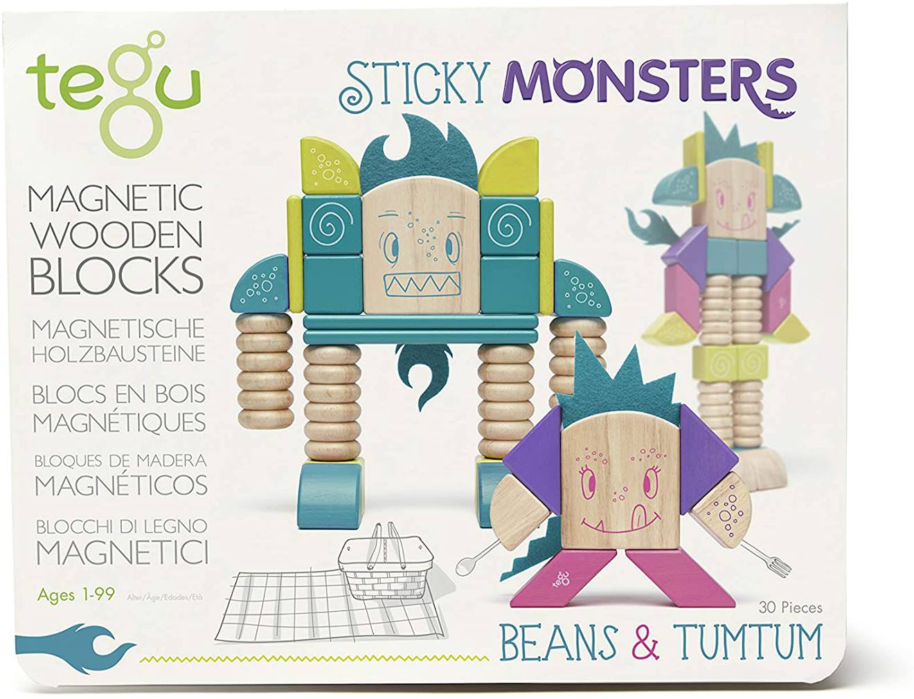 Sticky Monsters Beans And Tumtum Bleu
