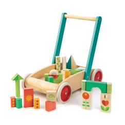 -Chariot de marche avec blocs colorés