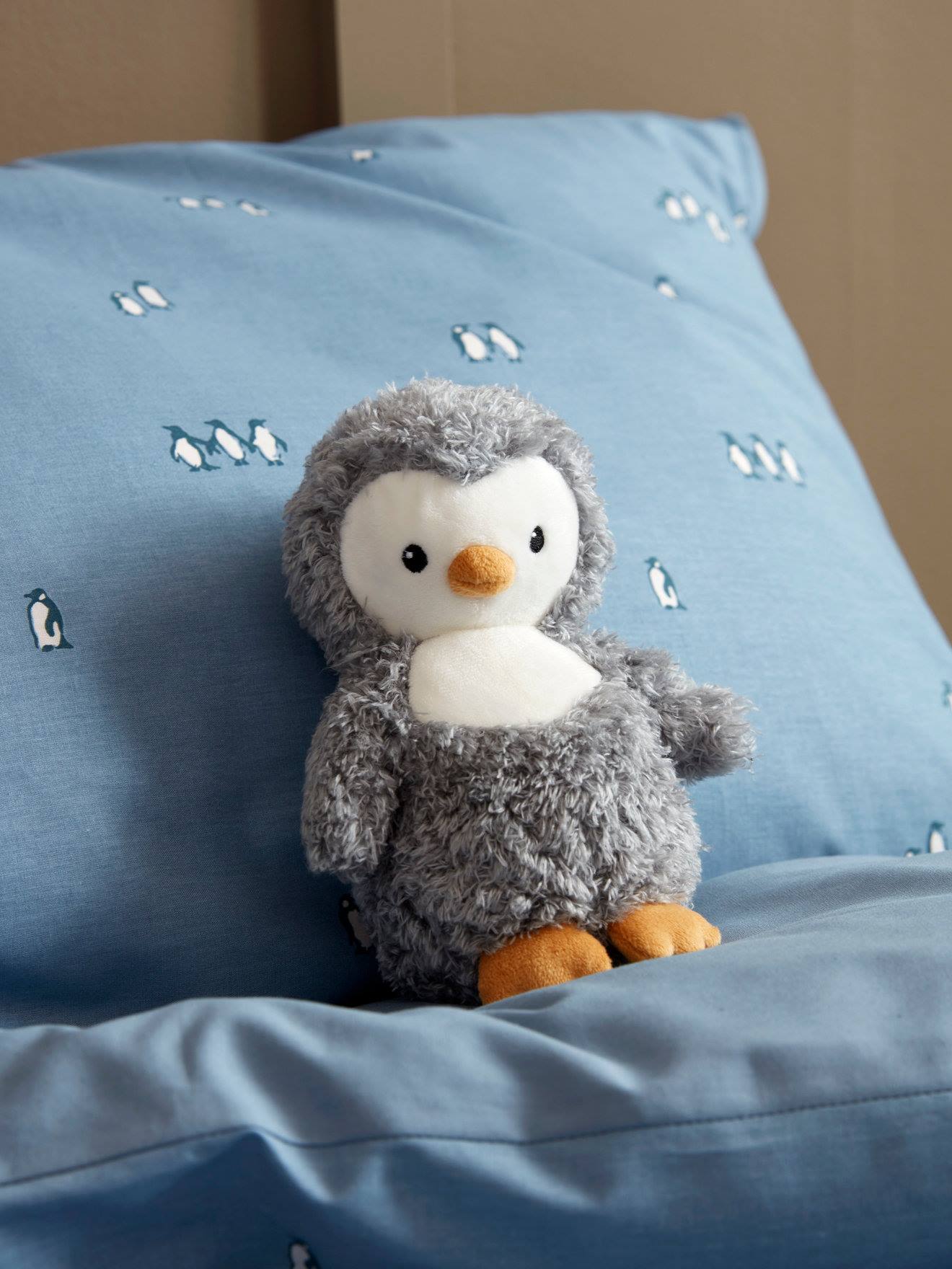 Peluche Pingouin Gris