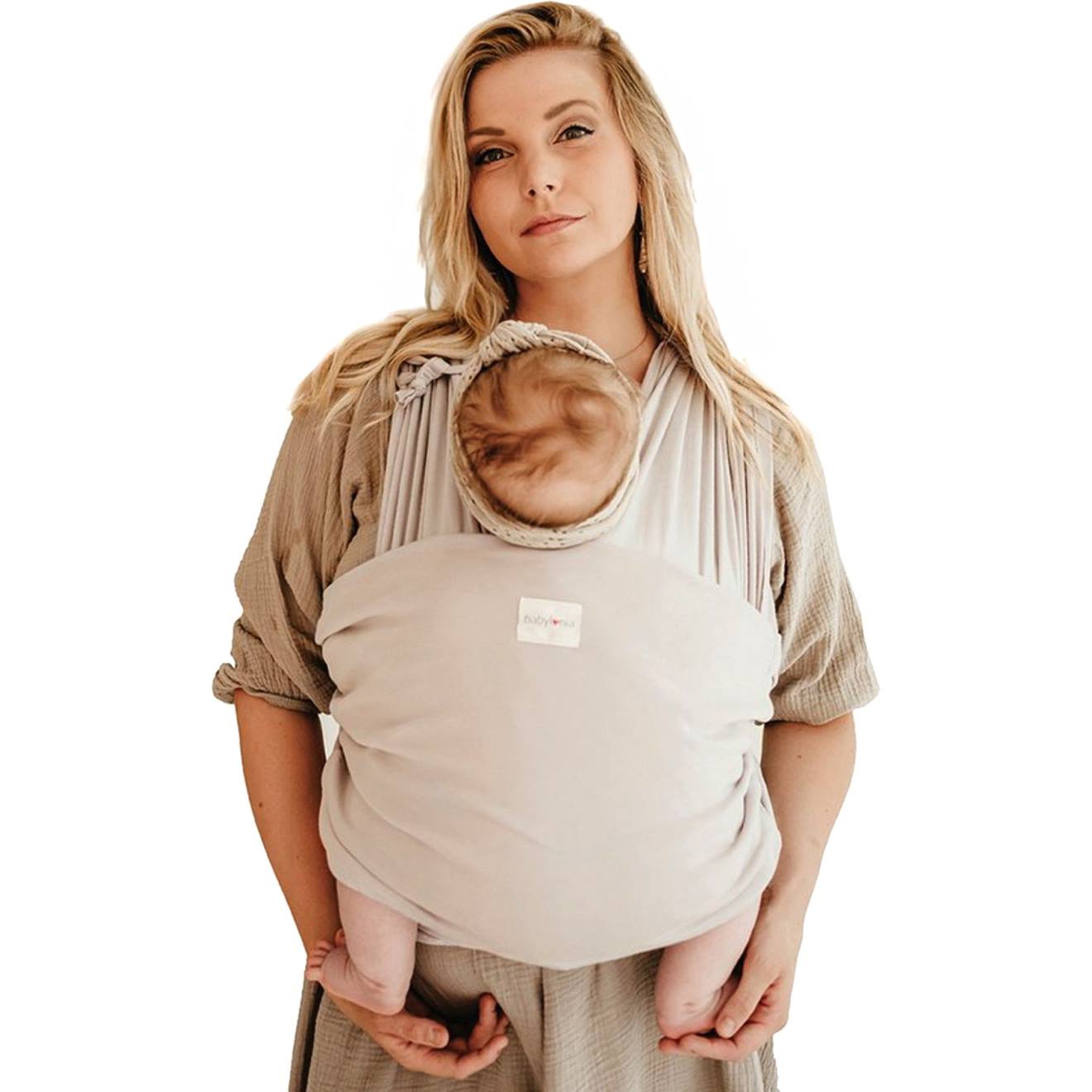 Écharpe De Portage En Coton Biologique Tricot Slen Beige (Babylonia) - Image 1