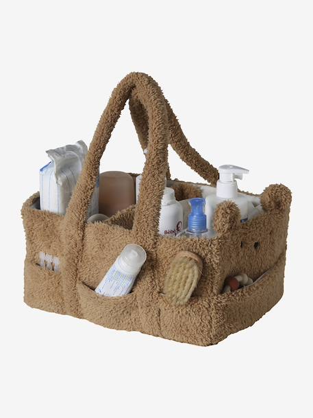 Vertbaudet - Panier de rangement 2 compartiments beige