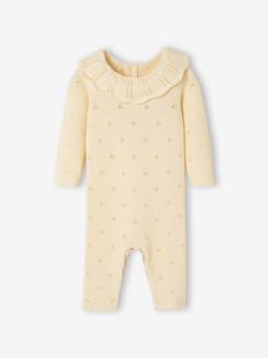 -Combinaison naissance en tricot maille fantaisie