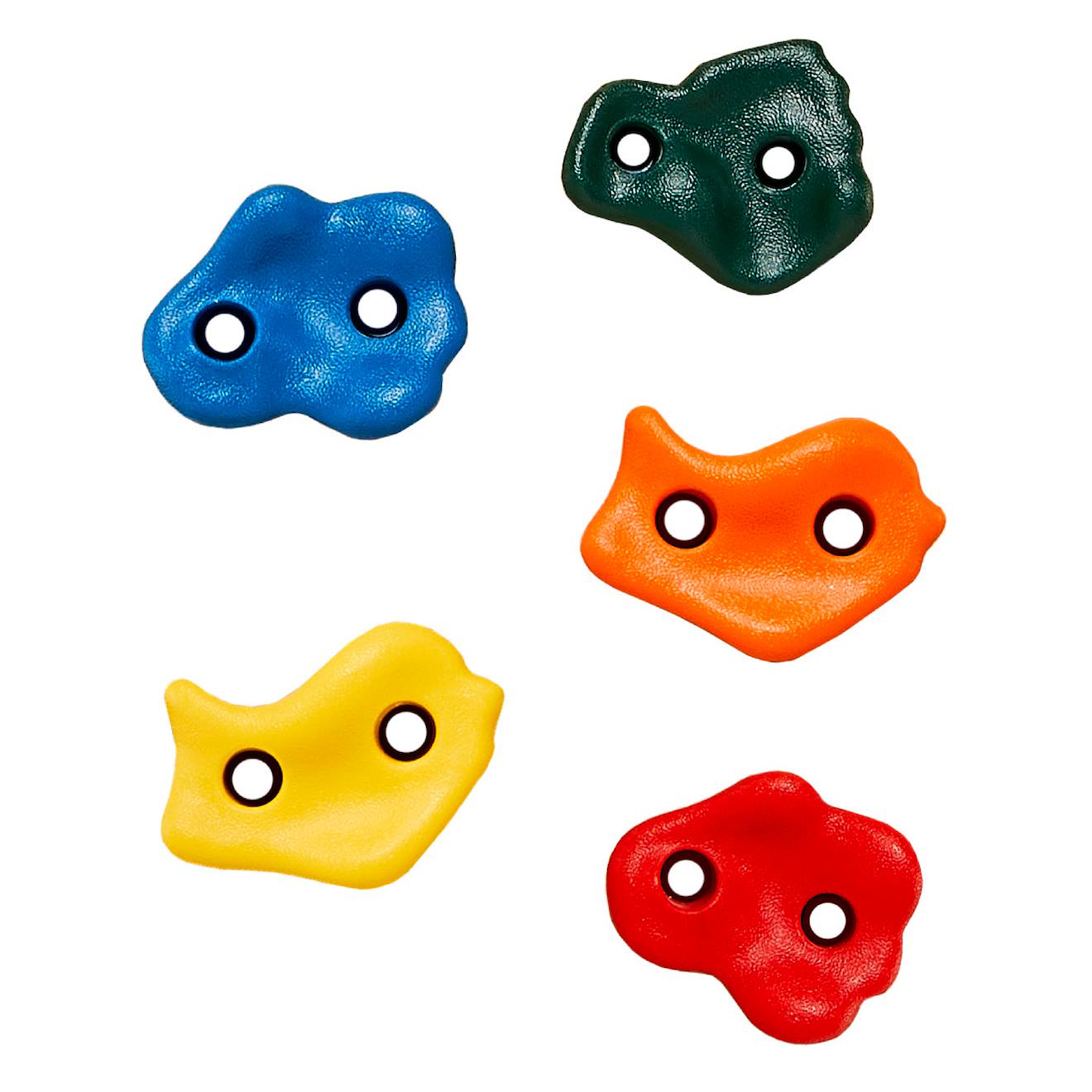 Kangui - Lot De 5 Pierres À Grimper D'escalade Pour Structures De Jeux - Fixations Non Incluses Multi-couleurs