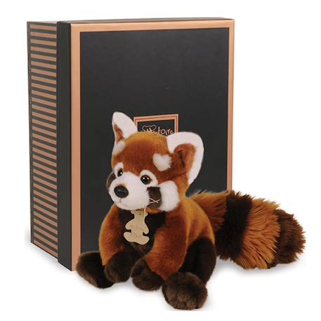 Histoire d'Ours - Peluche Panda Rouge 20 Cm Marron
