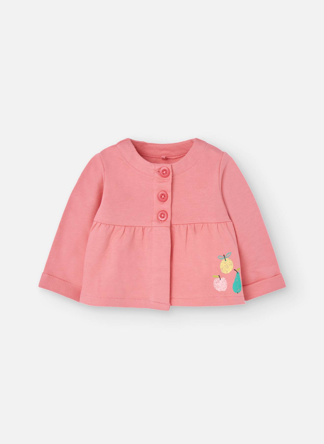 Gilet Avec Col Rond Et Fermeture Par Boutons Rose