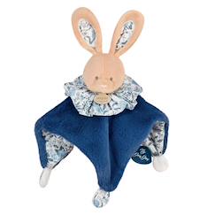 Jouet-Premier âge-Doudou boule lapin bleu