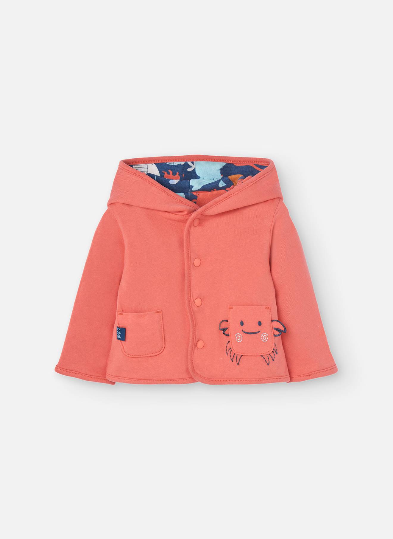 Gilet Réversible Avec Capuche Rouge