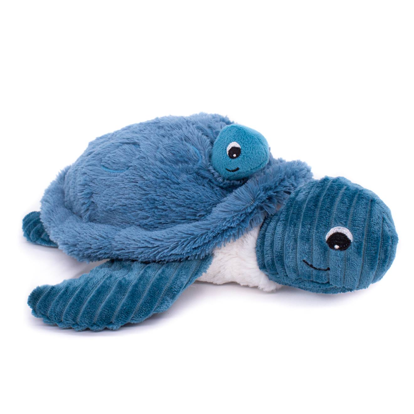 Peluche Maman Bébé Tortue Bleu Bleu