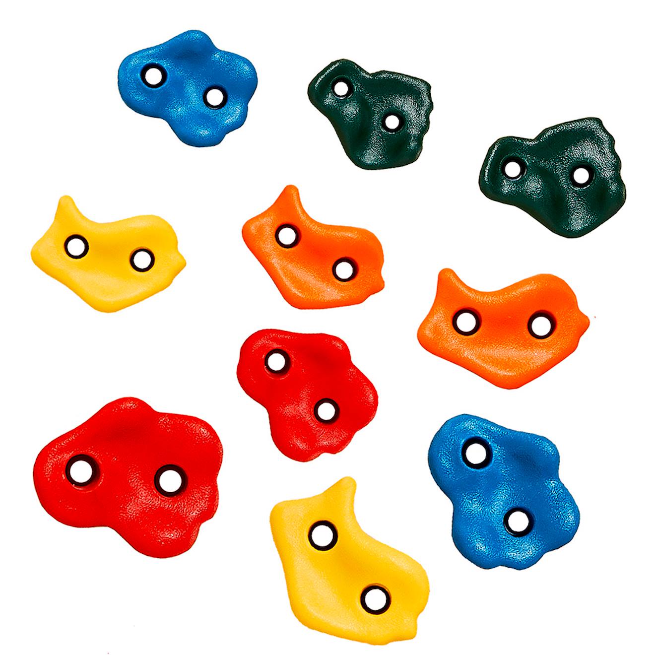 10 Pierres À Grimper D'escalade Pour Structures De Jeux - Fixations Non Inclues Multi-couleurs