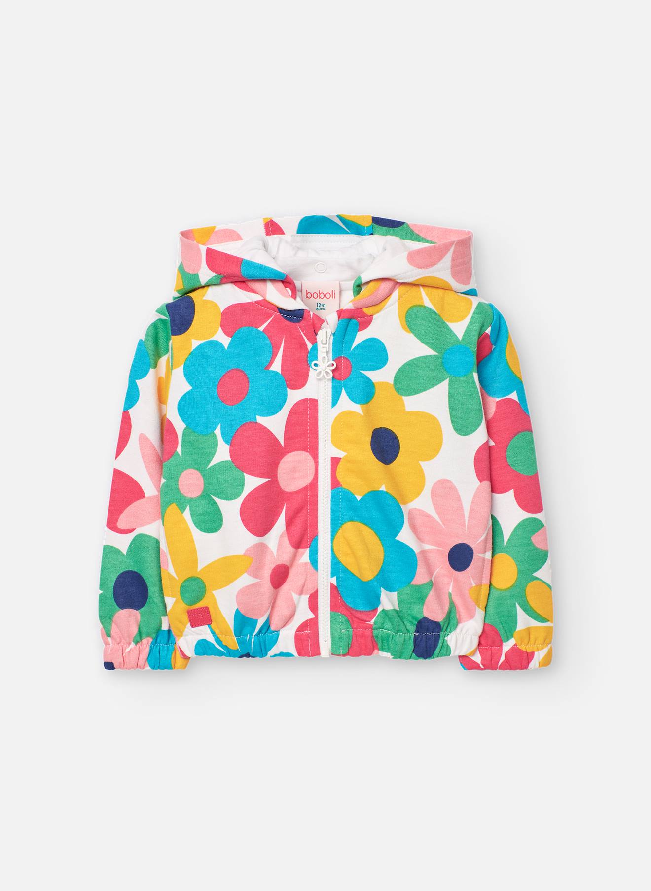 Gilet En Coton Avec Imprimé Fleurs Multicolore