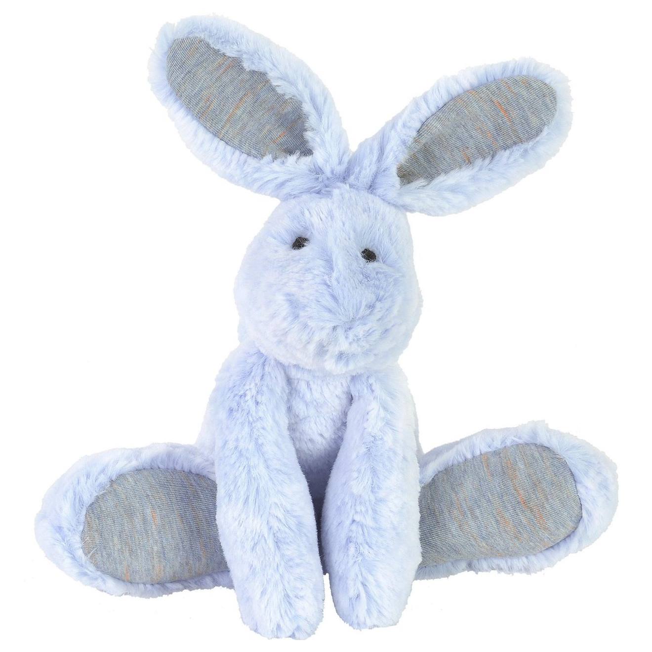 Doudou Peluche Lapin Bleu Rivoli 26 Cm Bleu