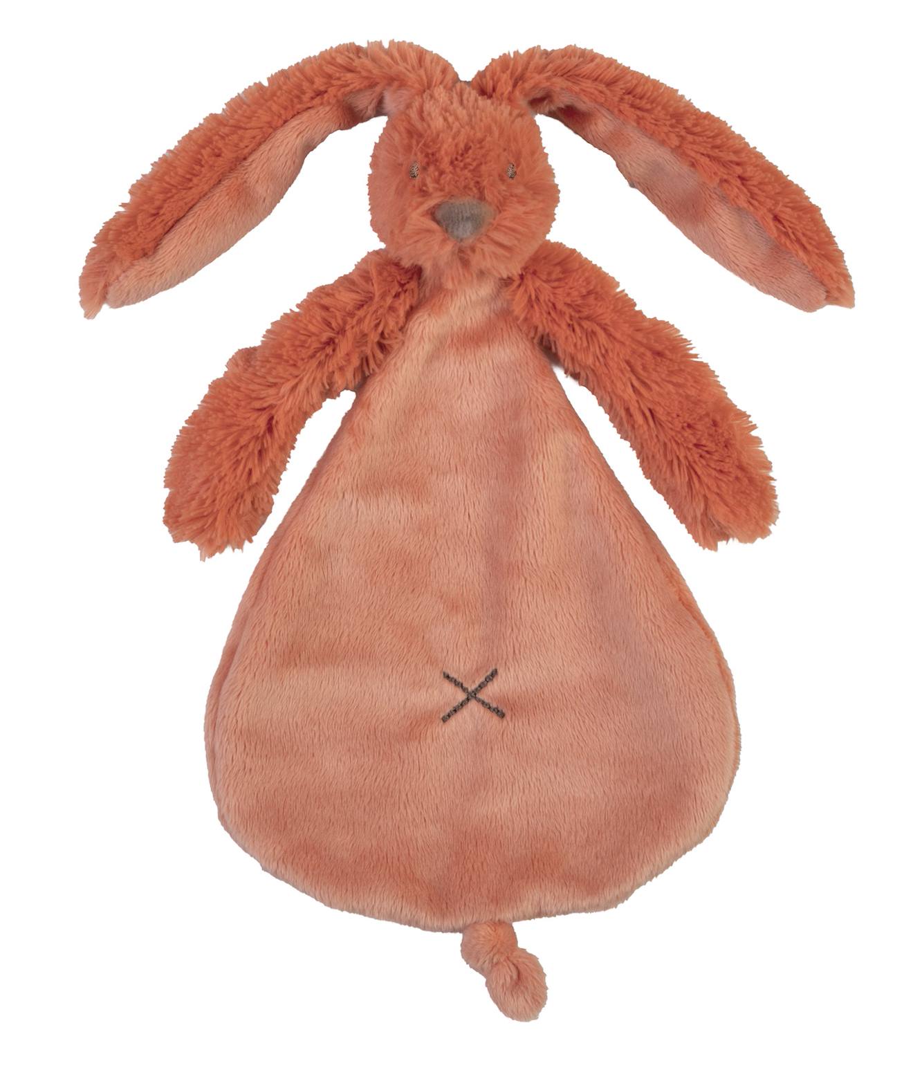 Doudou Lapin Richie Orange 25 Cm Orange