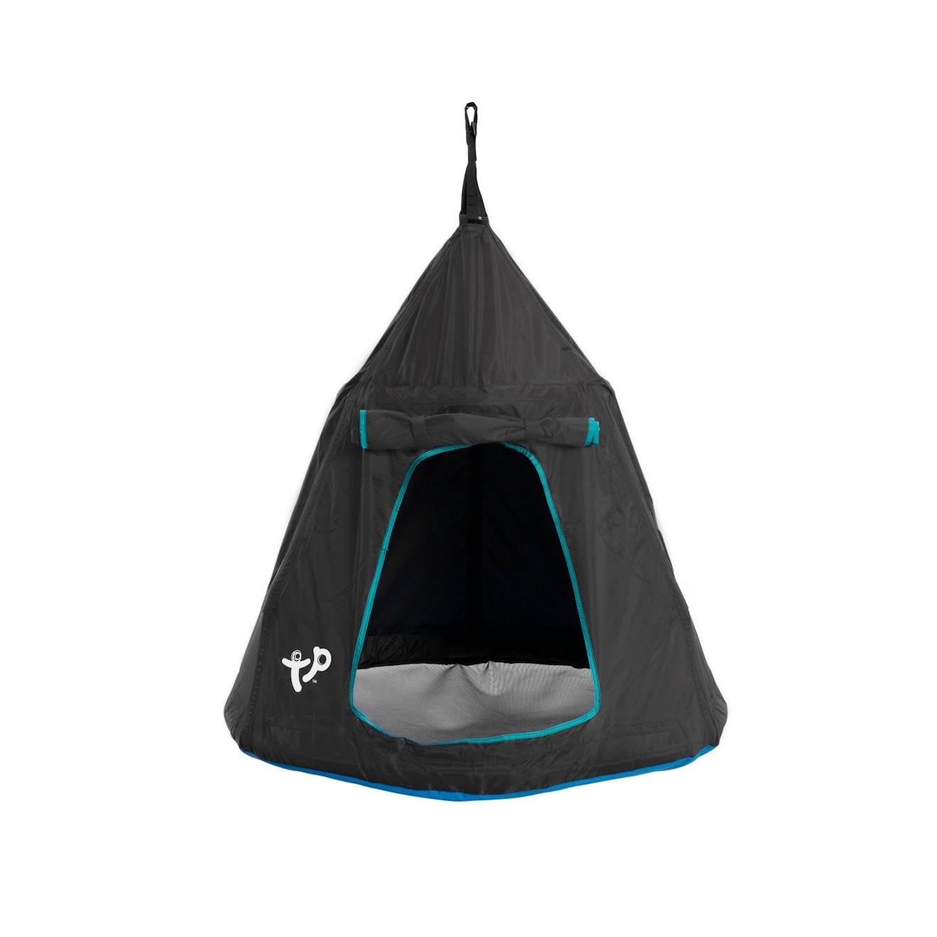 Balançoire Tente Enfant Air Igloo Métal H190-250cm Noir