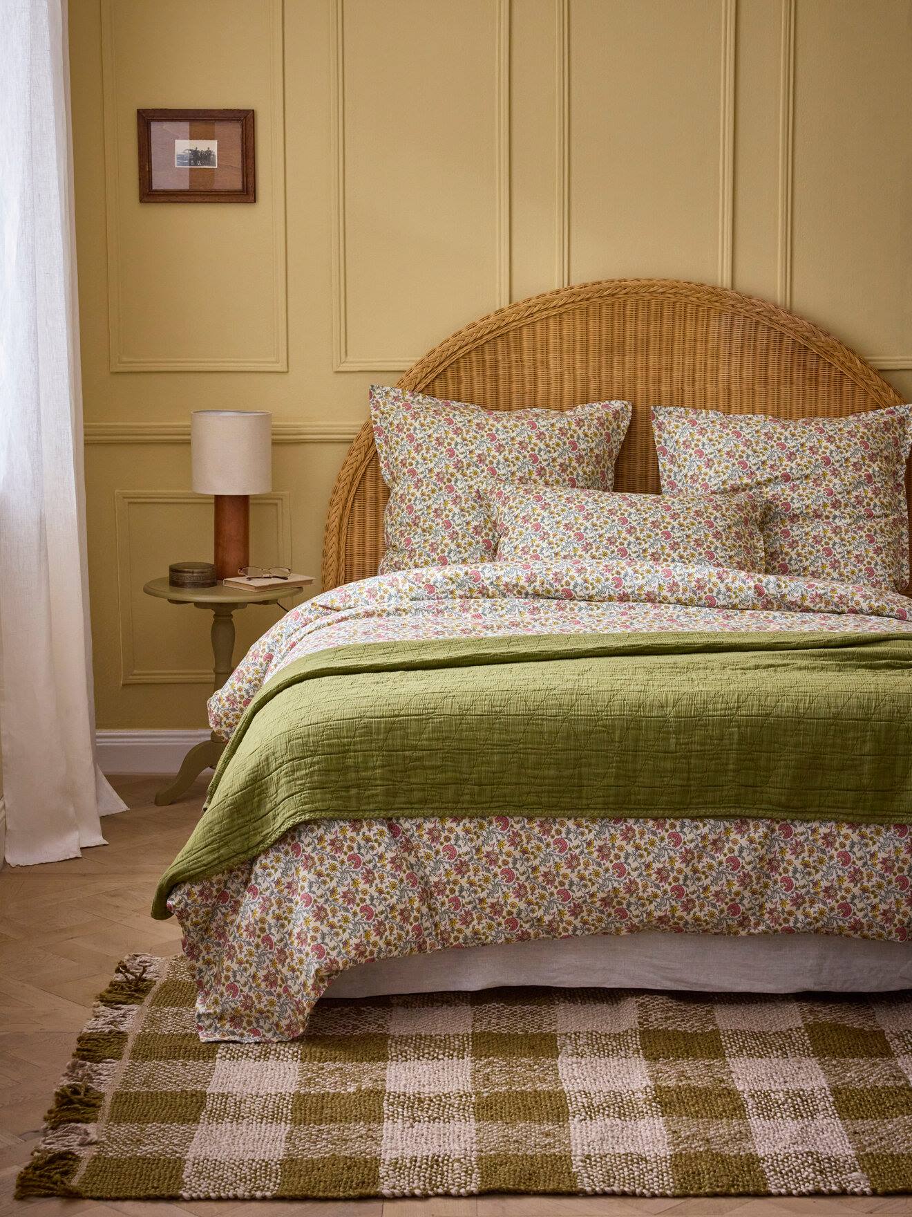 Housse De Couette Percale De Coton bali Rose Imprimé Bali Rose