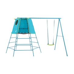 Jouet-Jeux de plein air-Jeux de plage-Tentes anti UV-Aire de jeux évolutive portique explorer tour métal h201cm