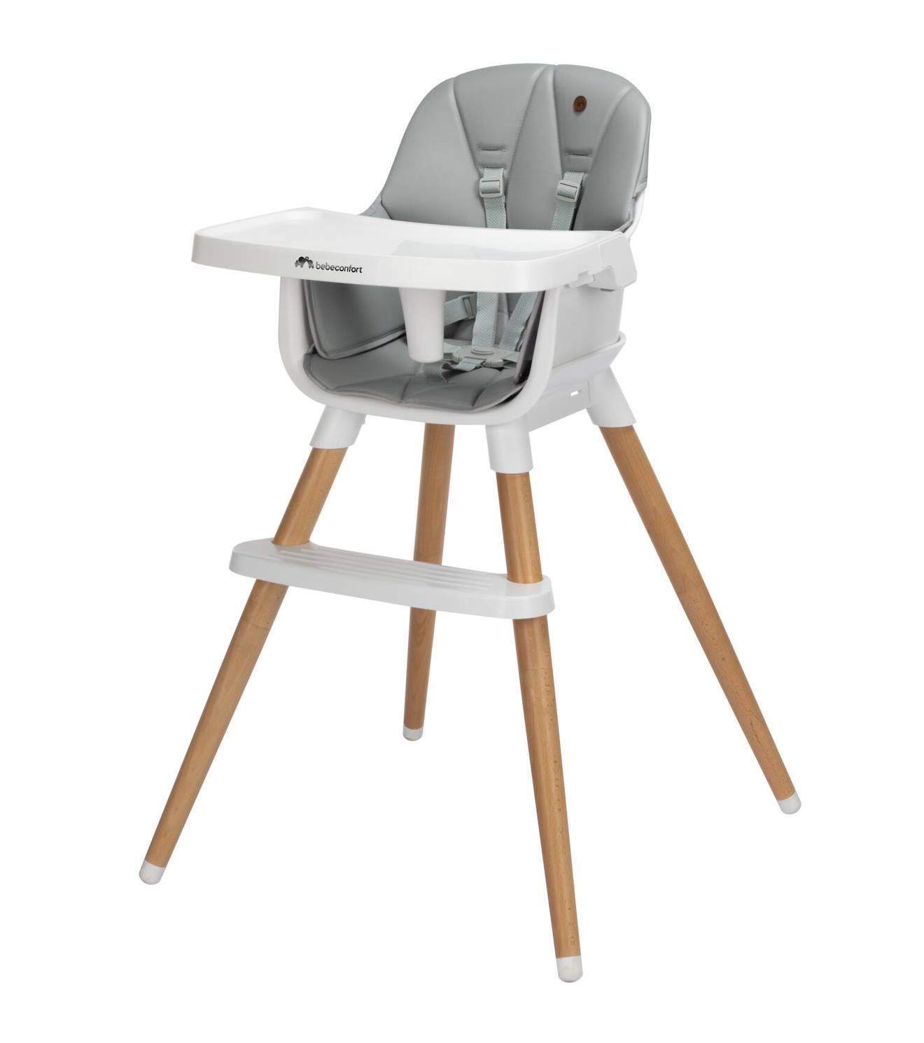 Bebeconfort Chaise Haute Bébé Abelia, Design Scandinave Mineral Gray