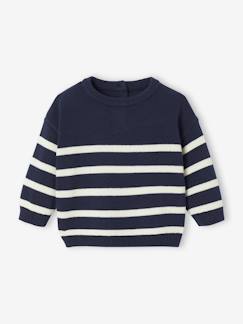 Pull bébé rayé en tricot  - vertbaudet enfant