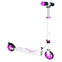 Jouet-Jeux de plein air-Muuwmi aluminium scooter blanche/rose 125 mm