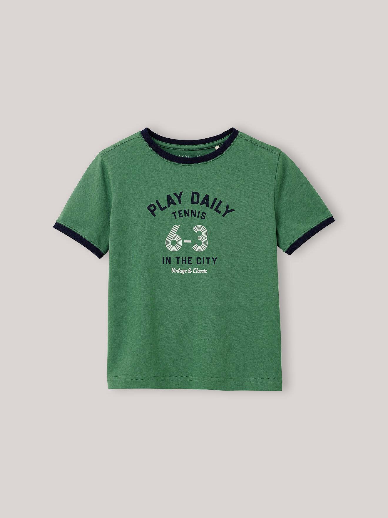 T-shirt Imprimé En Coton Biologique Eucalyptus