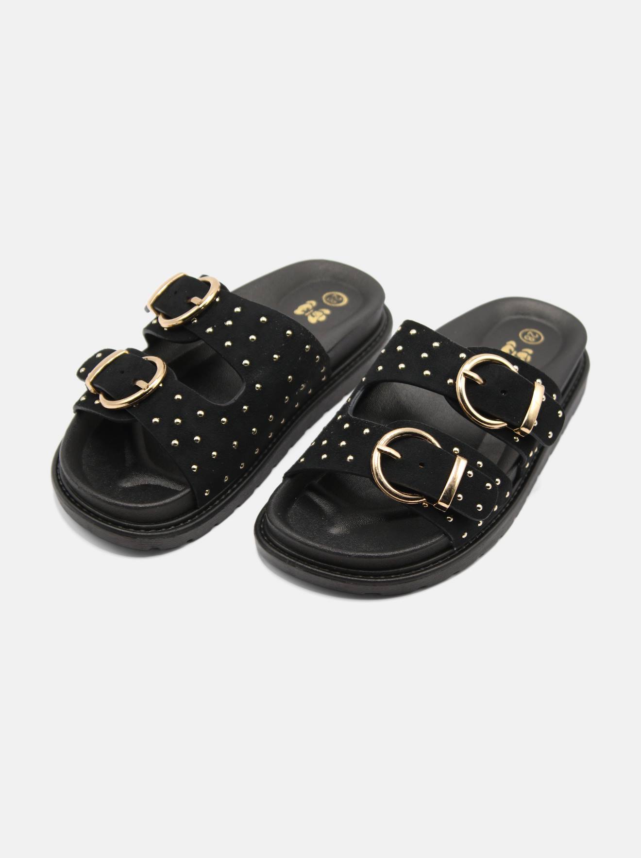 Sandale Cloutées Noir