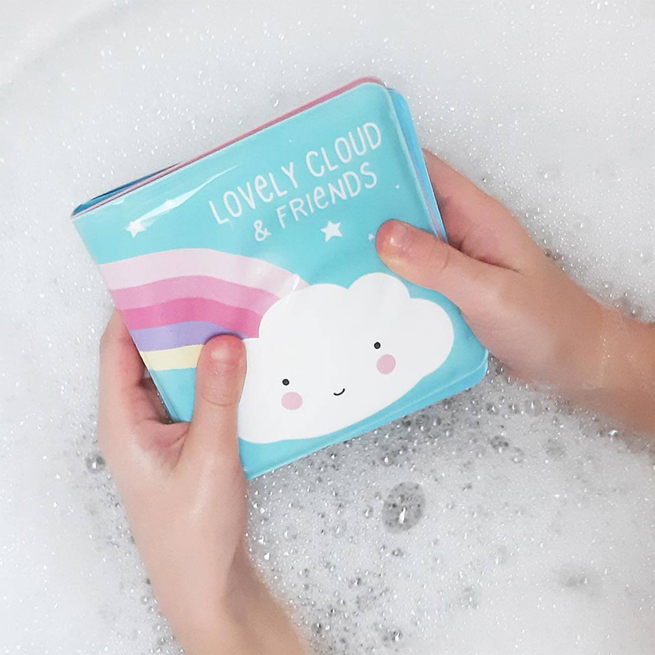 Livre De Bain Pour Enfant Lovely Cloud Et Ses Amis Bleu (A Little Lovely Company) - Image 1