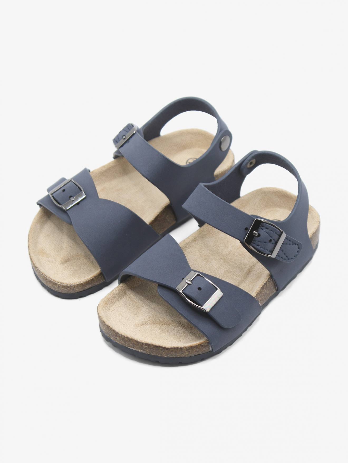 Sandales À Scratchs Bleu Foncé
