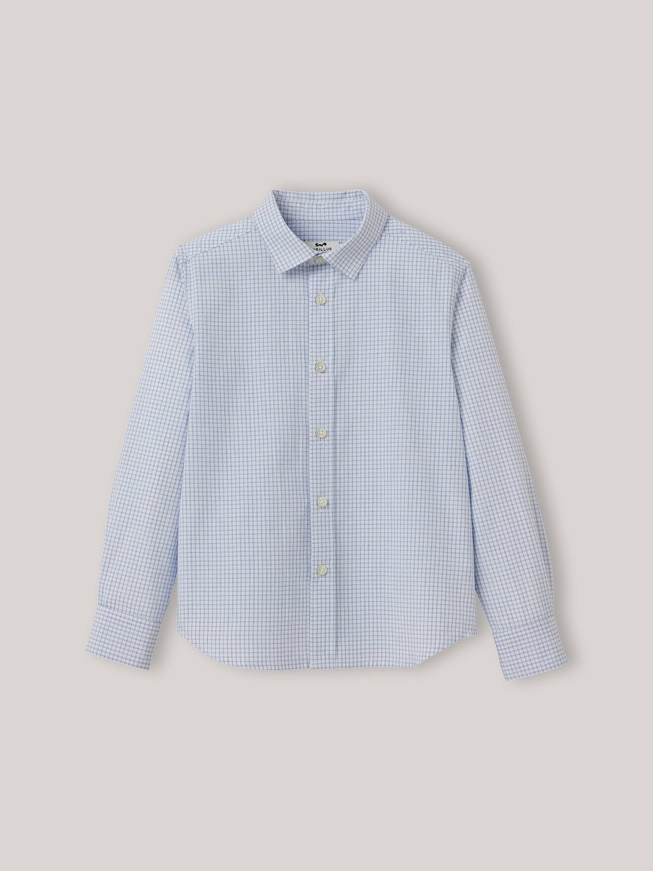 Chemise À Petits Carreaux Carreaux Bleu